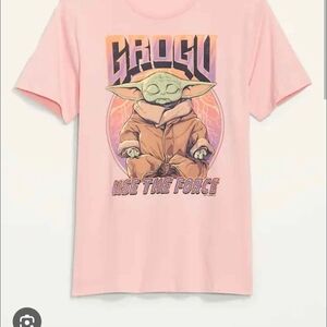 NWT Old Navy Black and Pink Graphic T-Shirt ~XL